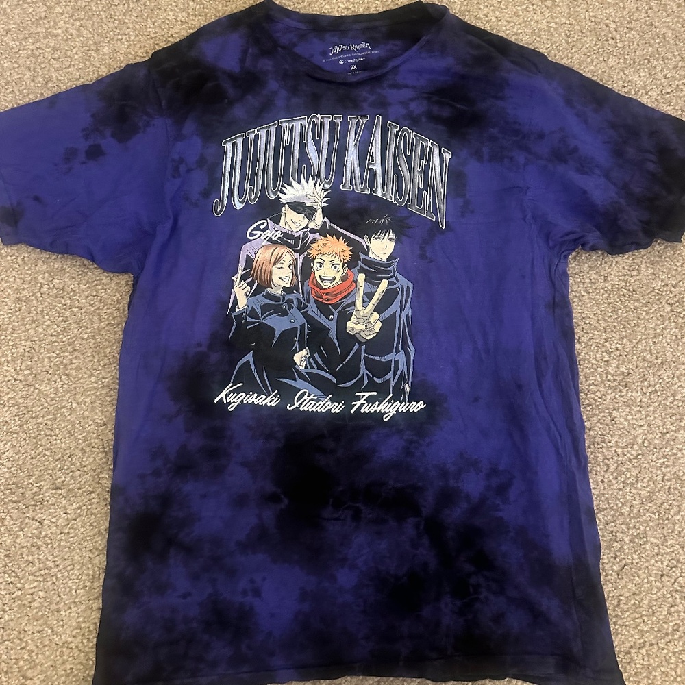 Jujutsu Kaisen Kugisaki Stadori Fushiguru T-shirt (Size 2X)